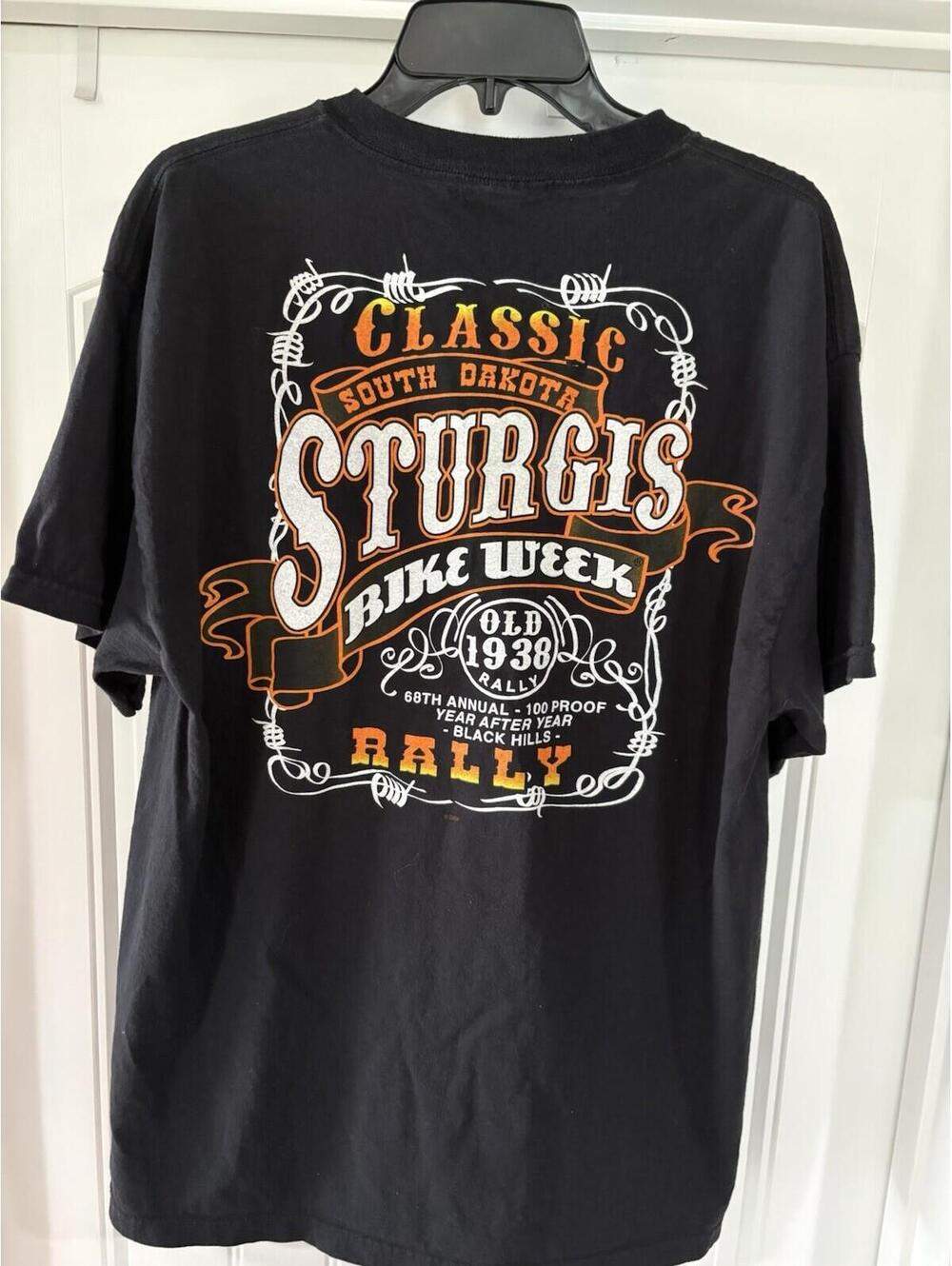 Harley Davidson Sturgis Motorcycle Rally L Shirt South Dakota Bike Week